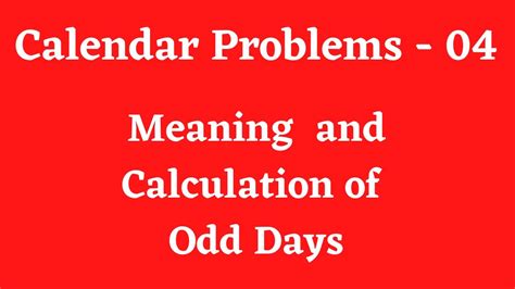 odd and even days|odd days meaning.